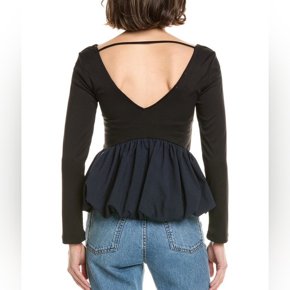 Zara To My Lovers Bubble Hem Top